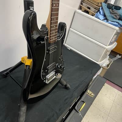 Used Squier FSR Bullet Strat Stratocaster Electric Guitar HH Black 2010 image 10