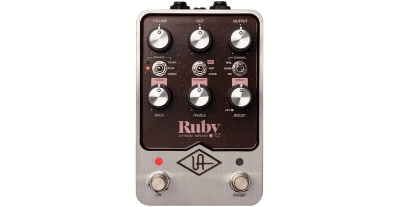 Universal Audio Ruby ’63 Top Boost Amplifier - Ruby / Silver image 1