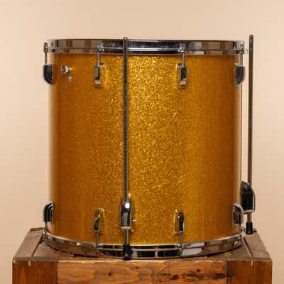 1965 Leedy (Slingerland) Floor Tom in Gold Sparkle 16x16 image 3