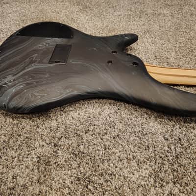 Ibanez SR300E 2021 - Custom Black and White Swirl image 10
