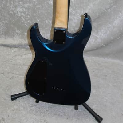 Jackson DK27 Dinky 27" Scale Baritone electric guitar in blue finish with case image 7