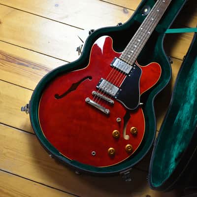 1995 Orville by Gibson ES-335 Cherry – w/HSC & Paperwork, Fujigen, Japan, MIJ, Rare image 2