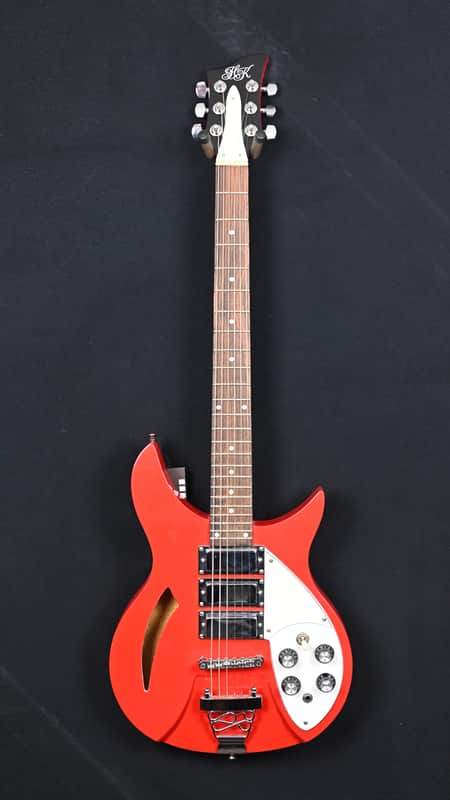 HK Semi-Hollow Guitar Red image 1
