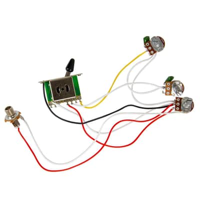 Stratocaster Style Guitar Wiring Harness Pickup Switch, Pots Jack image 3