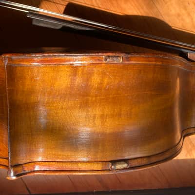 Double bass 3/4 circa 1800 3/4 swell back Pro instrument image 14