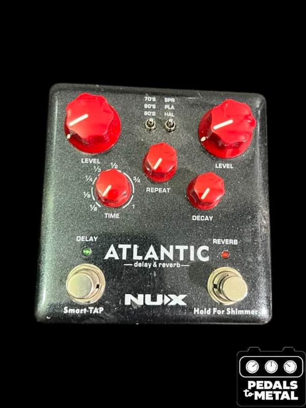 NuX NDR-5 Verdugo Series Atlantic Delay/Reverb 2018 - Black/Red - X18960 image 1