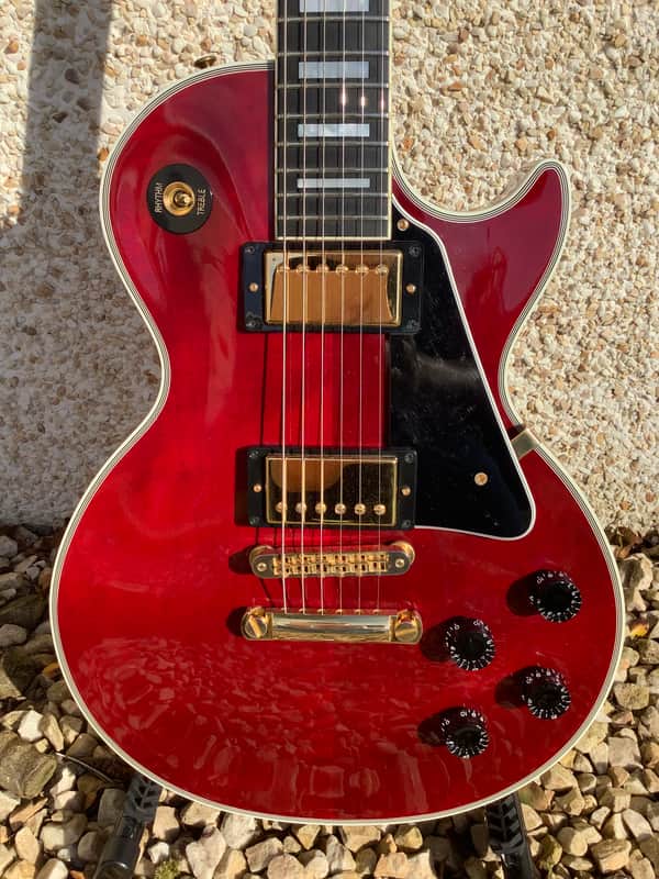 Gibson Custom Shop, Les Paul Custom, Translucent Red, 2000s image 1