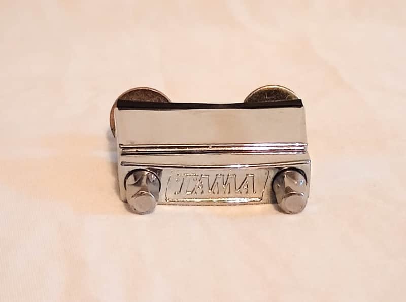 TAMA VINTAGE SNARE DRUM BUTT PLATE - CHROME - FREE SHIP TO C-USA! image 1