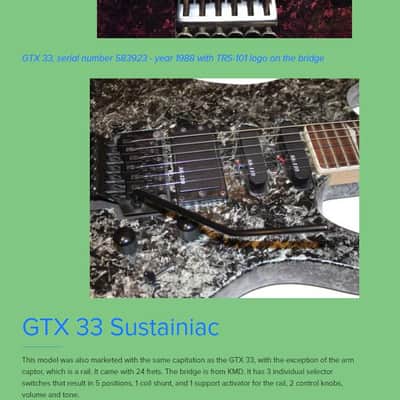 Kaman/Ovation GTX 33 Reverse Headstock SSH Dark Green Marble MIK image 22