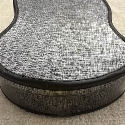Vintage 1960’s Silver Black Faux Tweed Offset Guitar Case Harmony Silvertone Kay Supro Airline image 13