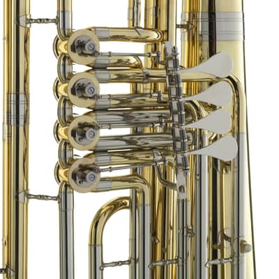 Monzani MZBB-500L Bb-Tuba Brass, 4 Valves - Bb Tuba image 3