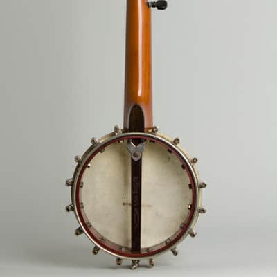 Bay State  Model 299 Piccolo Banjo,  c. 1895, black gig bag case. image 2