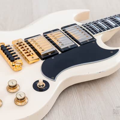 1978 Gibson SG Custom 3-Pickup Vintage Guitar Alpine White w/ T Tops, Case image 6