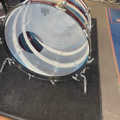 Ludwig Vistalite B/O RWB Bicentennial 22 in Bass Drum image 4