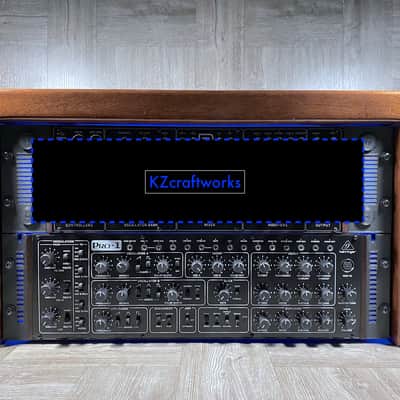 BEST Rack Ears for Pro-1 / Pro-800 / K2 / Neutron / Toro / Behringer Desktop Synths with Washers - color BLACK 80HP - by KZcraftworks - USA