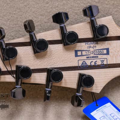 Ibanez RGMS8 Multi Scale 8 String Electric Guitar - Black image 8