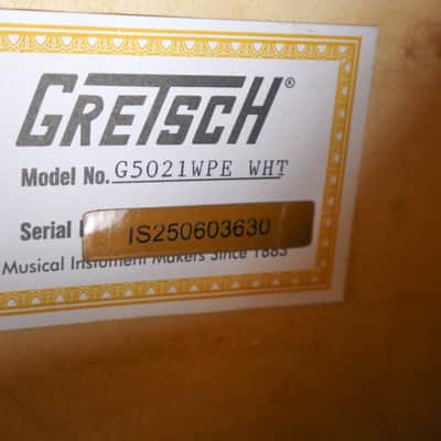 Gretsch G5021WPE Rancher Penguin Parlor Acoustic/Electric Guitar with Fishman Pickup System 2017 - White image 4