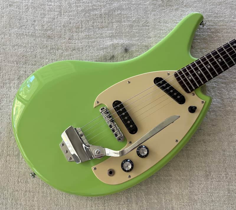 2023 Eastwood SG2C Flying Banana Green Finish Bizarre Guitar Yamaha Copy image 1