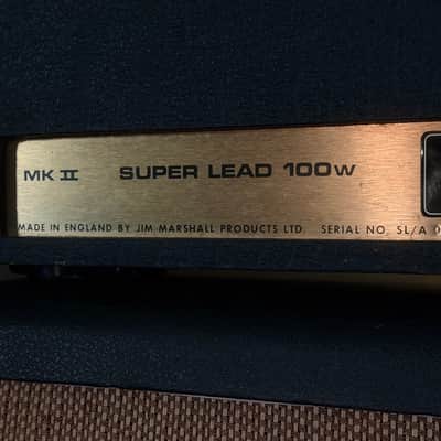 Marshall JMP 1959 MK II Super Lead 2-Channel 100-Watt Guitar Amp Head 1978 - Serviced image 7