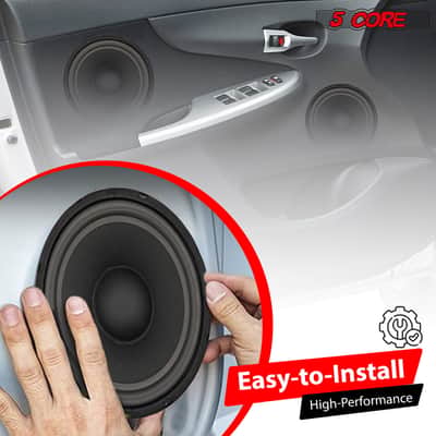 5 Core 10 Inch Subwoofer pair 600W Car Audio Sub Woofer 4 Ohm w Deep Bass Replacement Loud Speaker image 8