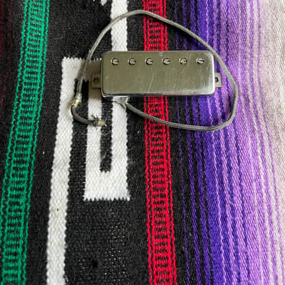 1970s Gibson Patent Stamp (Pat No.) Mini Humbucker Pickup Chrome image 3
