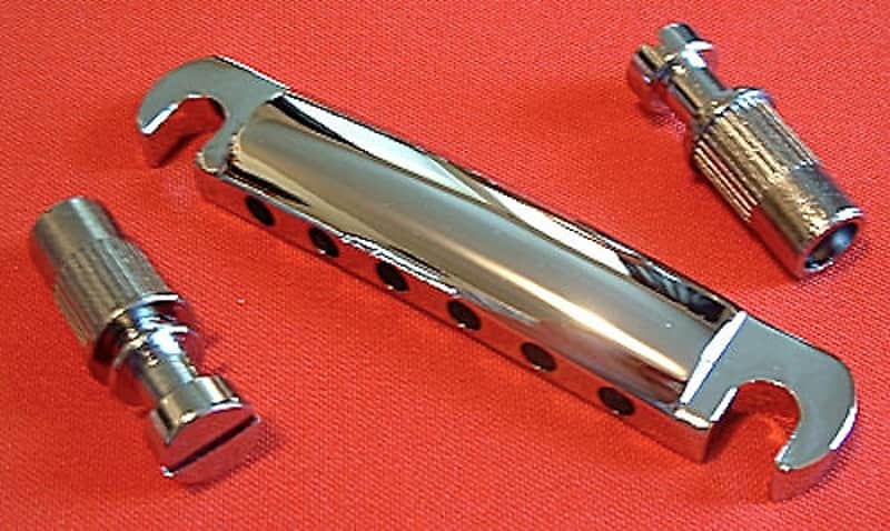 Guitar Parts STOP BAR Tailpiece Stopbar - CHROME image 1