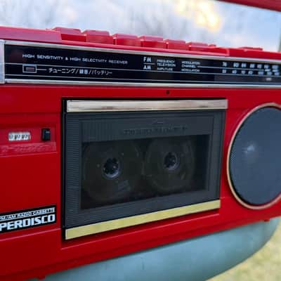 HITACHI TRK-5441 Rare Vintage Cassette Deck Boombox Retro Japan Warranty image 2