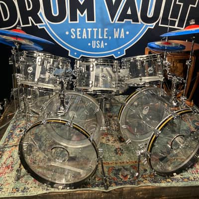 Zak Starkey's The WHO, 2010 Super Bowl Halftime Show, DW-Zildjian Custom Clear Acrylic Complete Drum Set. Authenticated! image 1