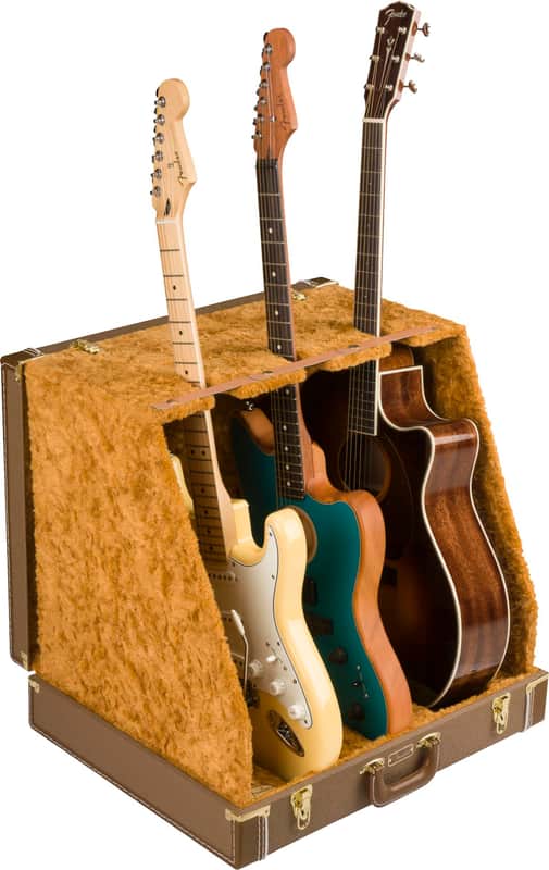 FENDER - Classic Series Case Stand 3 Guitar Brown 0991023522 image 1