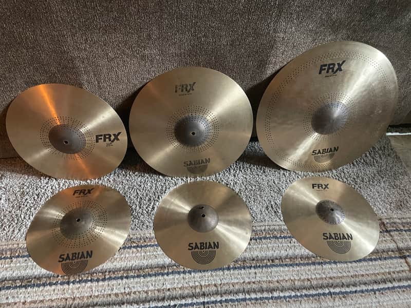 Sabian FRX Cymbal Set 14” Hats 16” 18” Crashes 21” Ride + Cut-Down Crash image 1