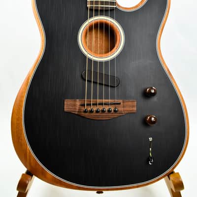 Fender Acoustasonic Player Telecaster Brushed Black Acoustic Electric w/ Gig Bag image 4