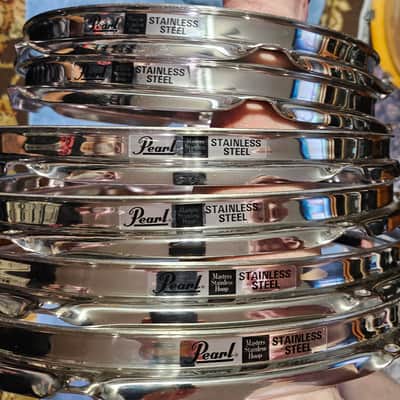 Pearl Masters Stainless Steel Hoops image 2