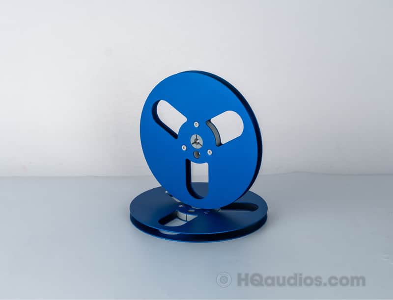 Aluminum Empty Tape Reel for Reel To Reel Tape Recorder (Single) – 7 inch – Navy Blue Color - 1Yr WRT image 1