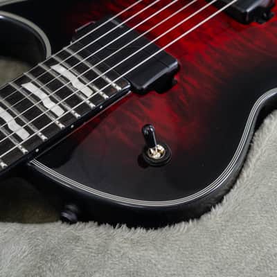 ESP E-II Eclipse Electric Guitar, Ebony Fingerboard, See Thru Black Cherry Sunburst image 8