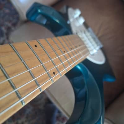 Ernie Ball Music Man Silhouette HSH Tremolo 2008 * Teal image 14