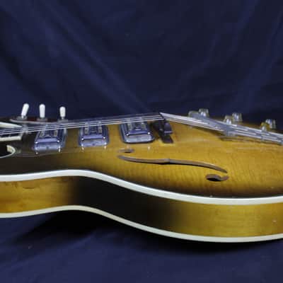 1960's Harmony H75 USA Made Vintage Maple Hollow-Body w/DeArmond & HSC image 9