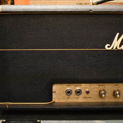Vintage 1971 Marshall JMP Super Bass Stack Straight Slant Cab w/ Original Covers image 4