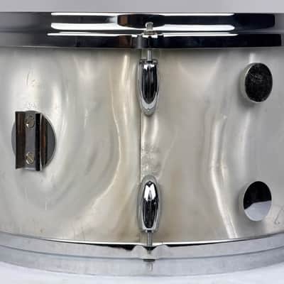 Gretsch 18/12/12/14/5.5x14" 60's Round Badge Bop Drum Set - White Satin Flame image 16