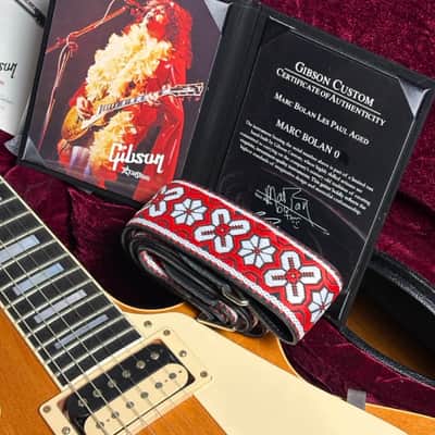Gibson Custom Shop Marc Bolan Signature Les Paul (Aged) — Bolan Chablis — Low Serial image 13