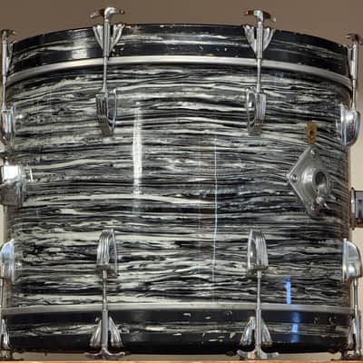 1964 Ludwig 20" Oyster Black Pearl 14x20 Bass Drum image 13