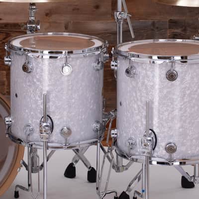 Dw (Drum Workshop) Collectors Series Ii, 4 Piece Drum Kit, White Marine Pearl, (Pre Loved) image 12