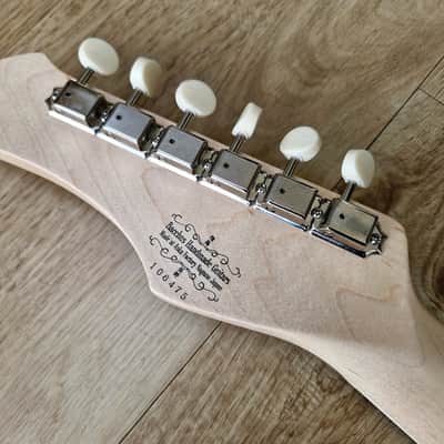 Tokyo Special Bacchus Handmade Surfbreaker Matte Pearl White Offset Jazzmaster Type Custom Shop Masterbuilt image 3