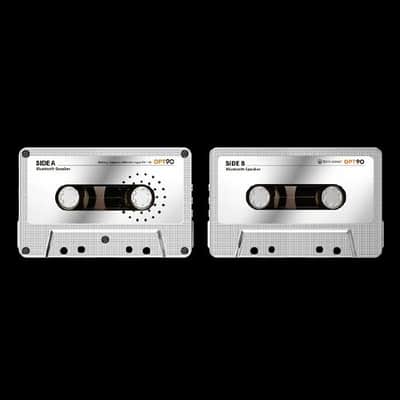 OPT90 Cassette Speaker Portable Bluetooth Speaker (silver) image 2