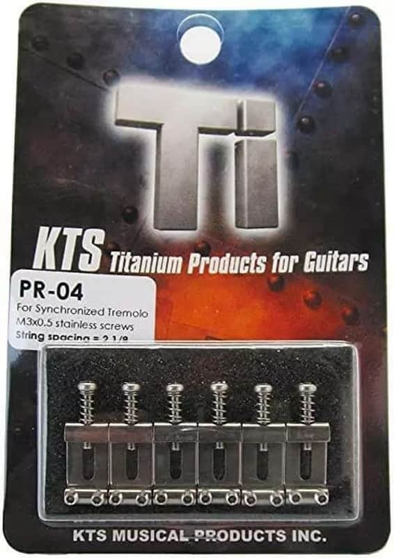 KTS Titanium Bridge Saddles For 2 1/8" String Spaced Bridges Only~Japan~PR04~New image 1