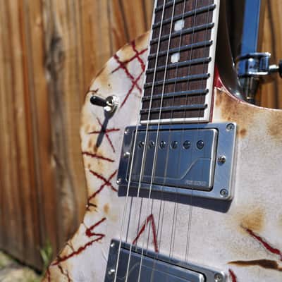 ESP E-II RZK-II EC Distressed & Burnt 6-String Electric Guitar w/ Case image 10