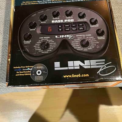 Line 6 Bass POD Multi-Effect and Amp Modeler 2000s - Black image 1
