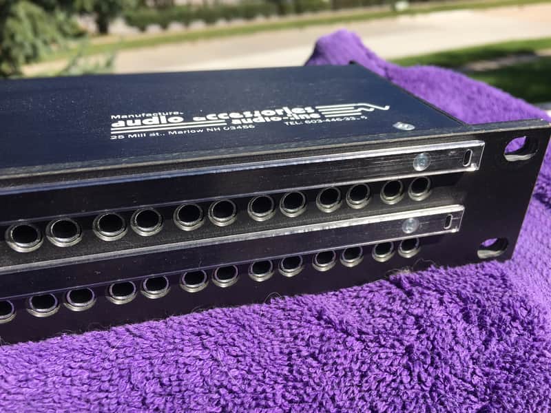 Audio Accessories 96 point Mini-Shorti Quickswitch patchbay 2X48X1RU image 1