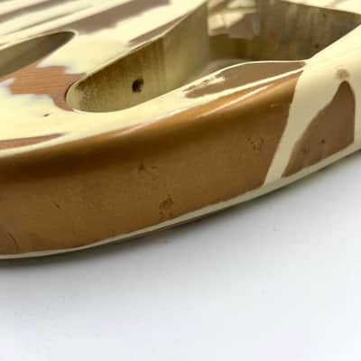 Warmtone Custom Guitars Strat Style “Cappuccino Swirl” Guitar Body-Nitro Relic image 5