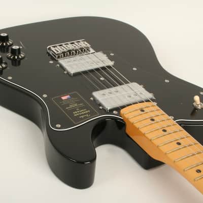 Fender American Vintage II 1975 Telecaster Deluxe  Maple Fingerboard Black V17133 image 5