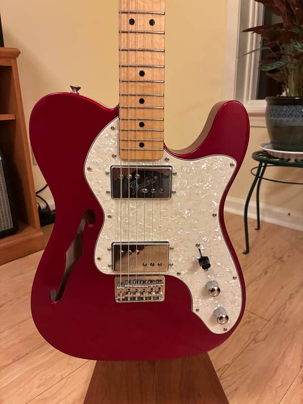 Fender Classic Series 72 Telecaster Thinline 2001 - Candy Apple Red image 1